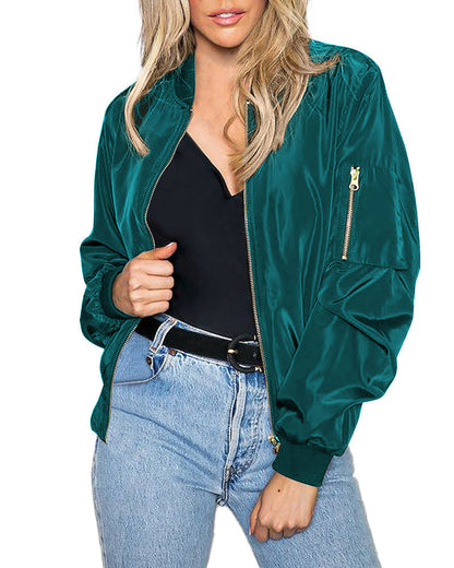 Karina | Elegante cazadora bomber de calle