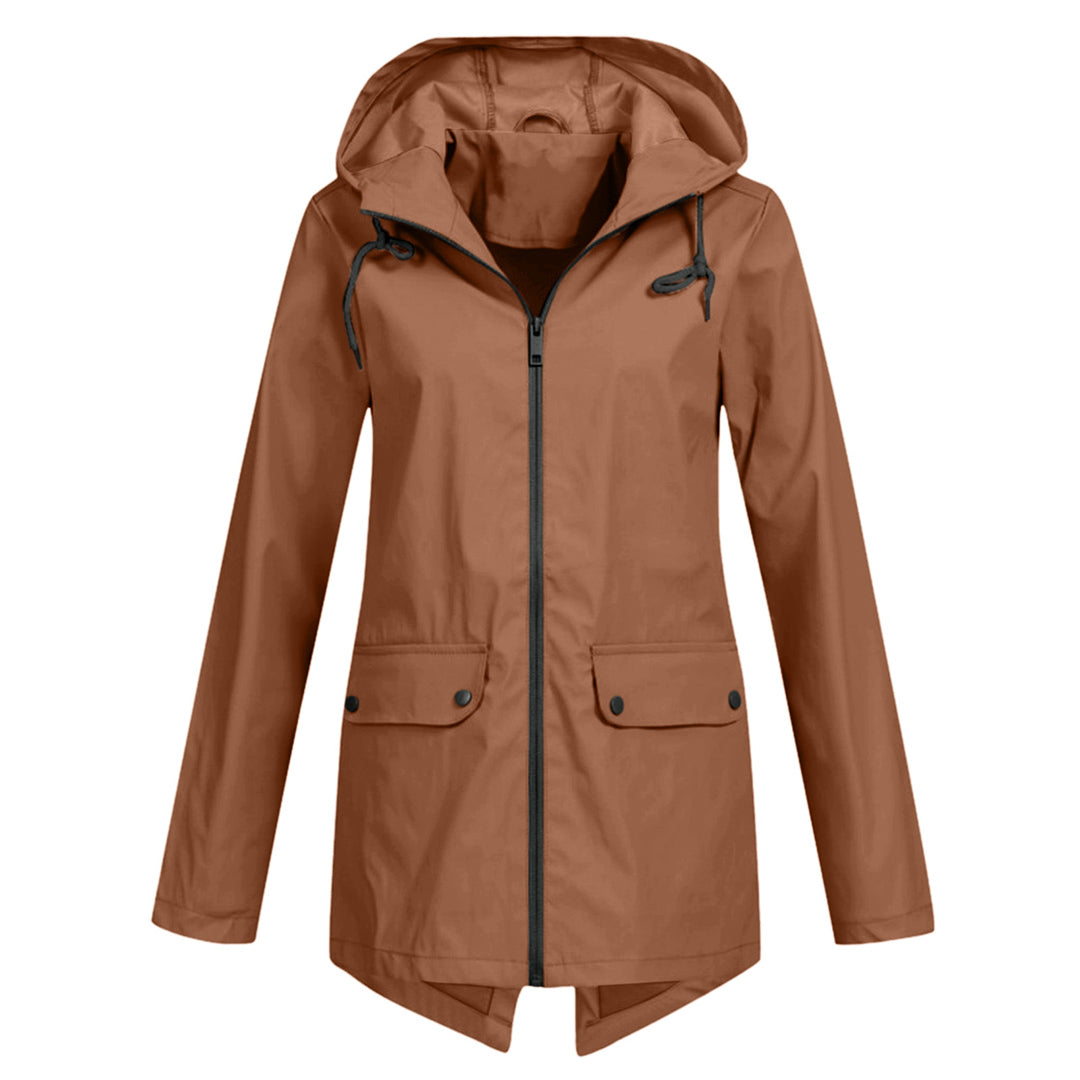 Chaquetón cálido con capucha para mujer
