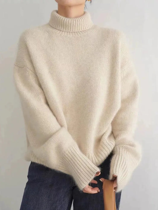 Jersey de cuello alto Cordelia