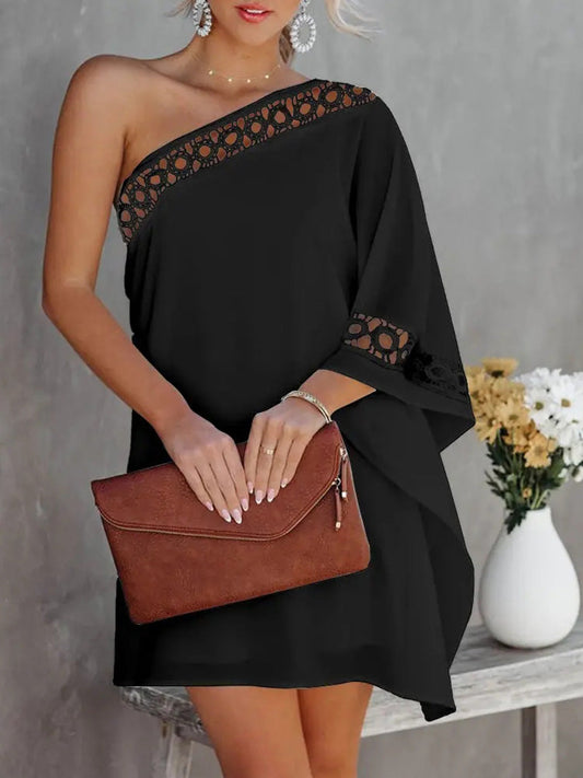 "Christin" Vestido con hombros elegantes