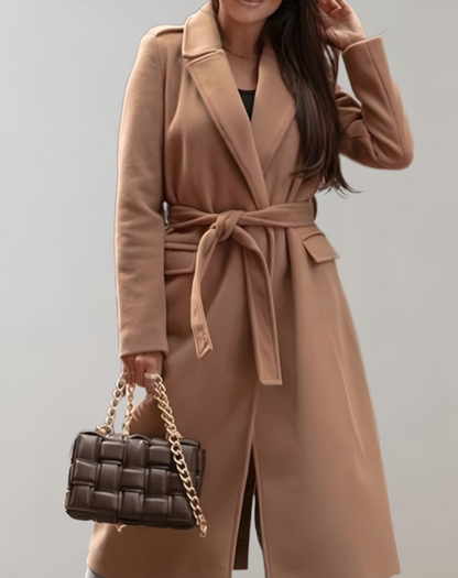Odah Coat | Elegante abrigo oversize con cinturón