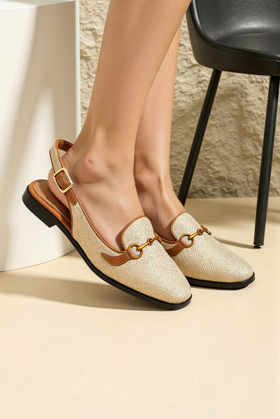 Damskie Klasyczne Mokasyny Slingback