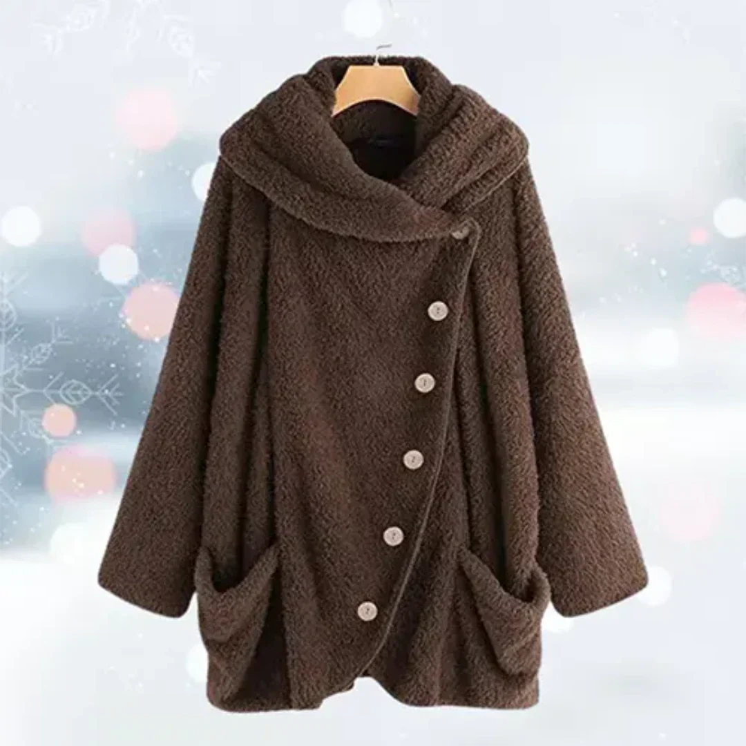 Chaqueta de invierno con capucha para mujer
