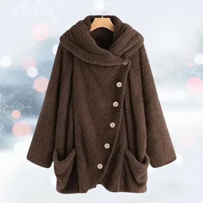 Chaqueta de invierno con capucha para mujer