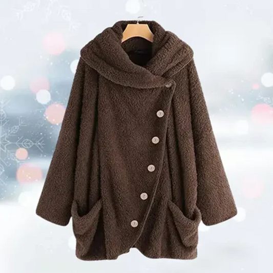 Chaqueta de invierno con capucha para mujer