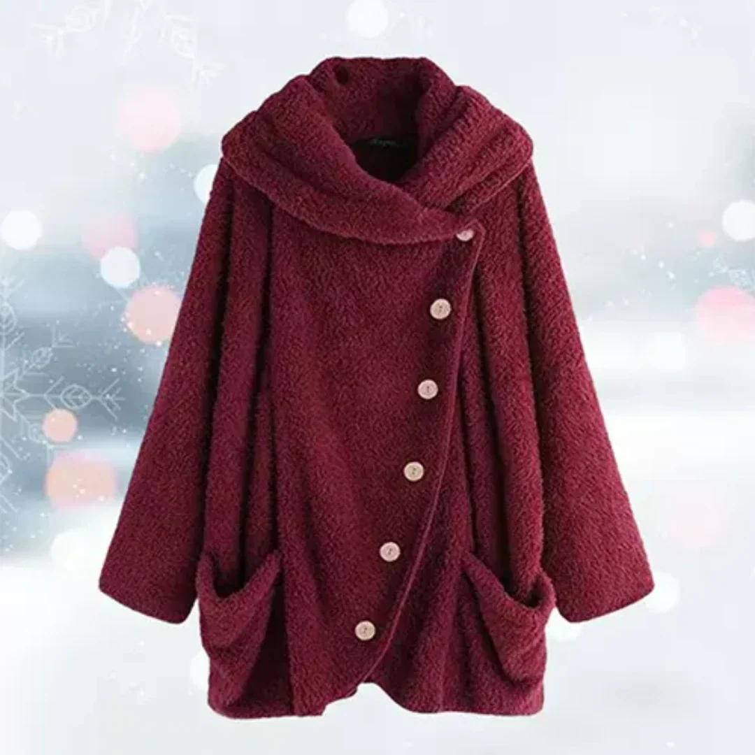 Chaqueta de invierno con capucha para mujer