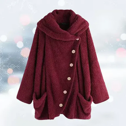 Chaqueta de invierno con capucha para mujer
