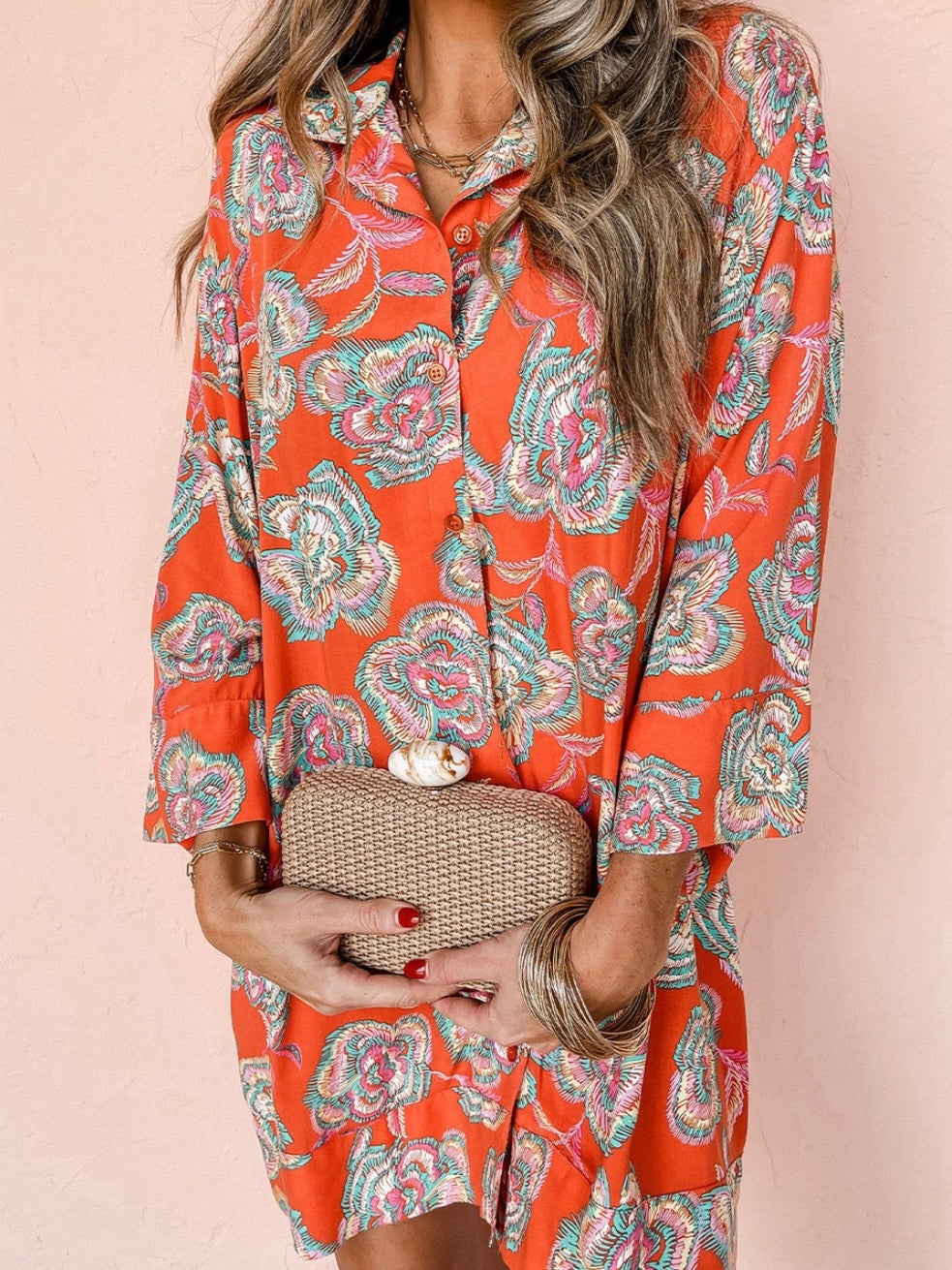 El vestido camisero mandarín