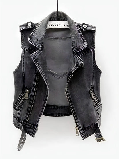 Debi | Chaleco de denim para mujer, elegante y cómodo