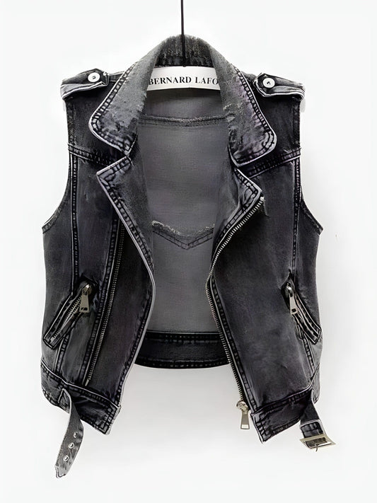 Debi | Chaleco de denim para mujer, elegante y cómodo