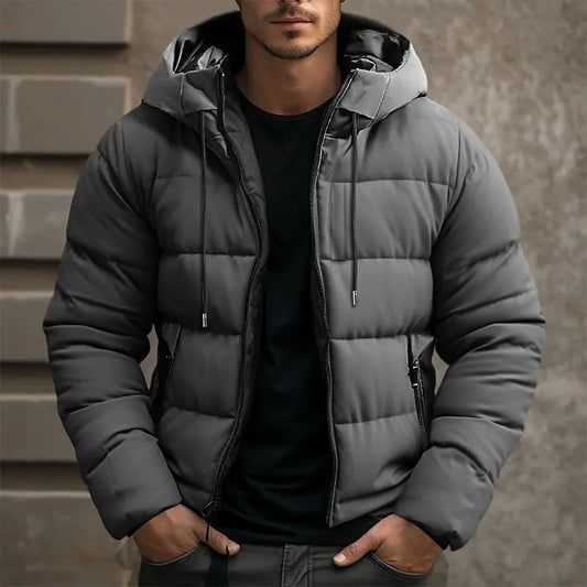 Chaqueta de invierno cálida y elegante para hombre
