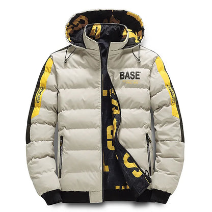 Chaqueta de invierno cálida de plumón para hombre
