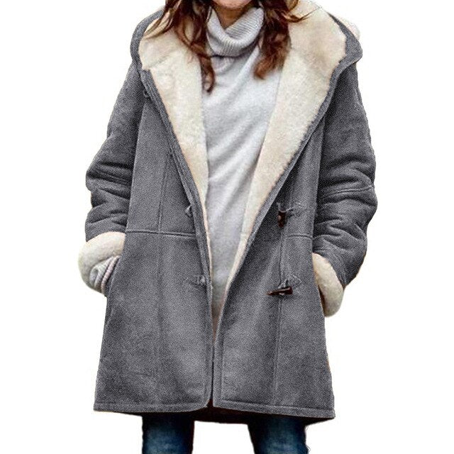 Chaqueta polar con capucha Nonchalant para mujer