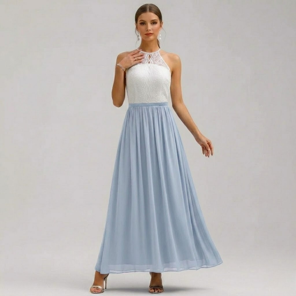Damska Sukienka Maxi Halter