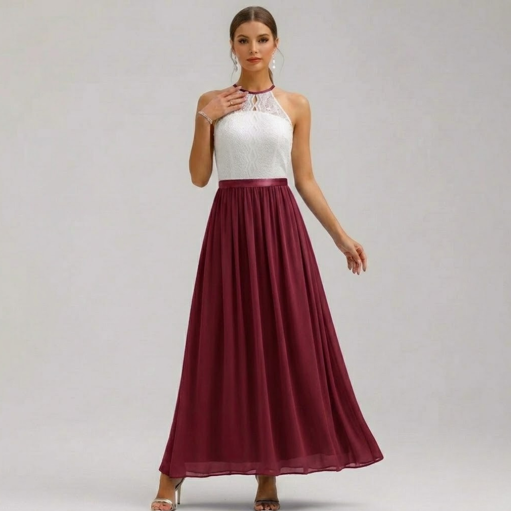 Damska Sukienka Maxi Halter