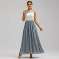 Damska Sukienka Maxi Halter