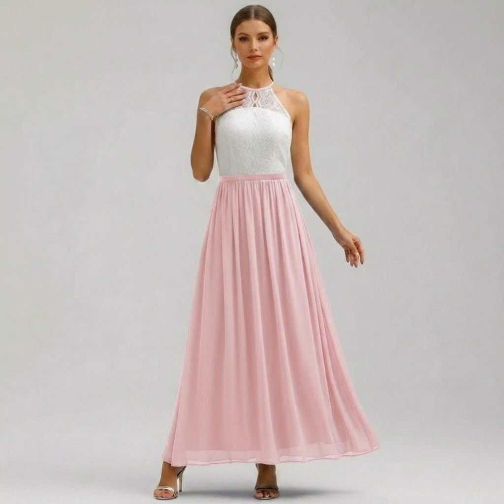 Damska Sukienka Maxi Halter