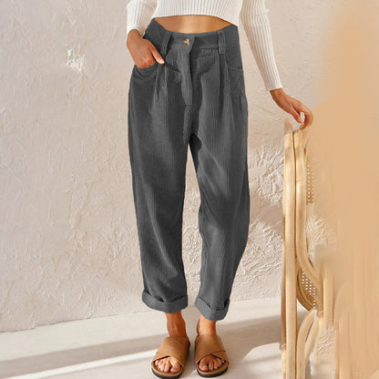 pantalones de cintura alta para mujer