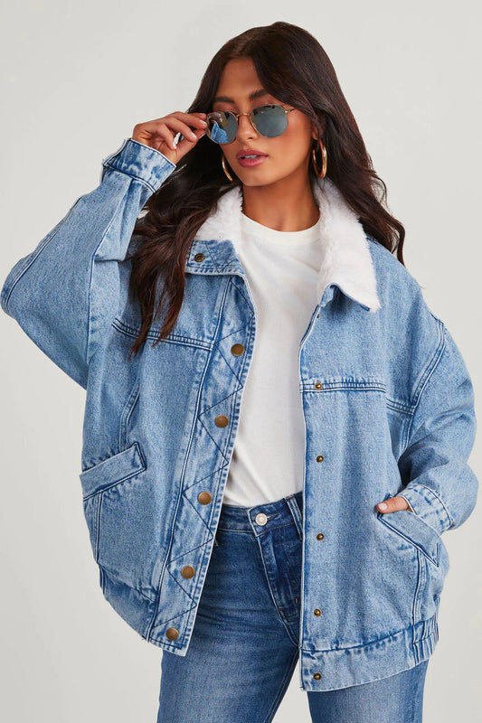 Chaqueta vaquera oversize para mujer