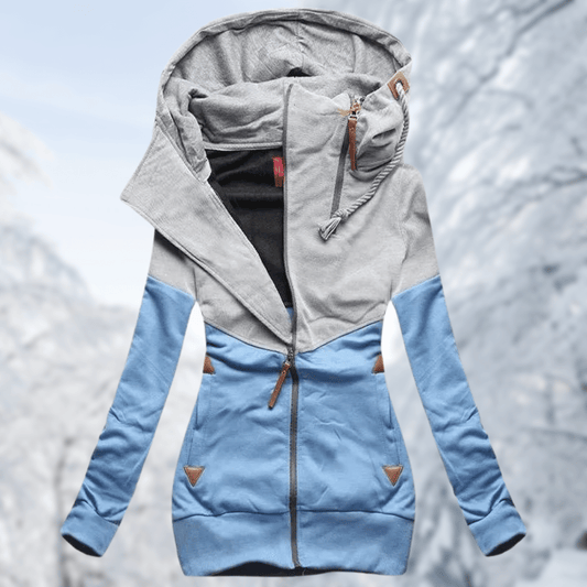 Chaqueta deportiva con capucha y detalles de color | Perfecta para actividades de ocio para mujeres