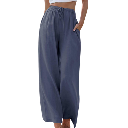 Reese - Pantalones de talle alto y pernera ancha