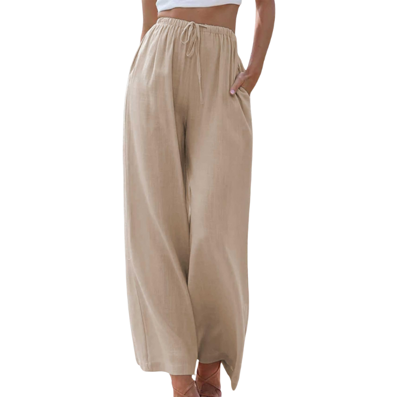 Reese - Pantalones de talle alto y pernera ancha