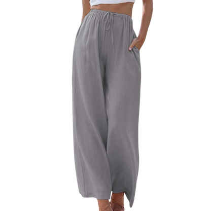 Reese - Pantalones de talle alto y pernera ancha