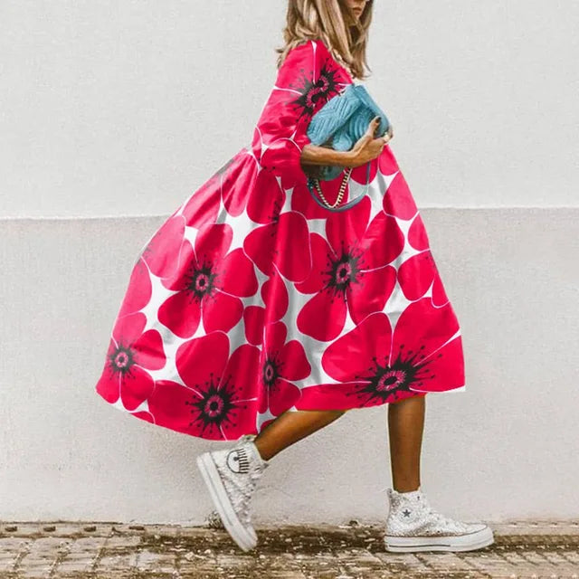 Didou | Elegante vestido de playa con estampado