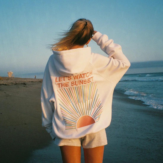 Sarah | Sudadera de invierno con capucha con estampado de letras, cómoda y con estilo para mujer