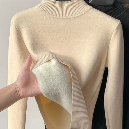 Jersey de terciopelo forrado de suave terciopelo