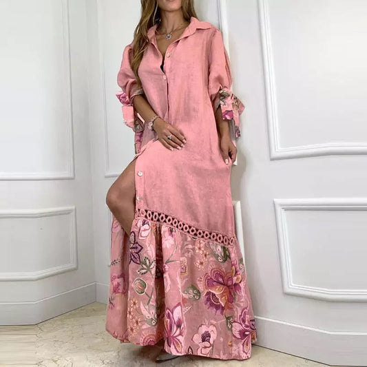 "Zia" Vestido de verano con flores