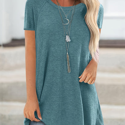 Camiseta larga lisa - Modelo largo y forma flexible para uso diario