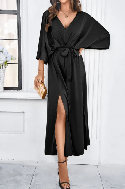 Amelina | Temperamento Suelto Cintura Alta Vestidos Largos