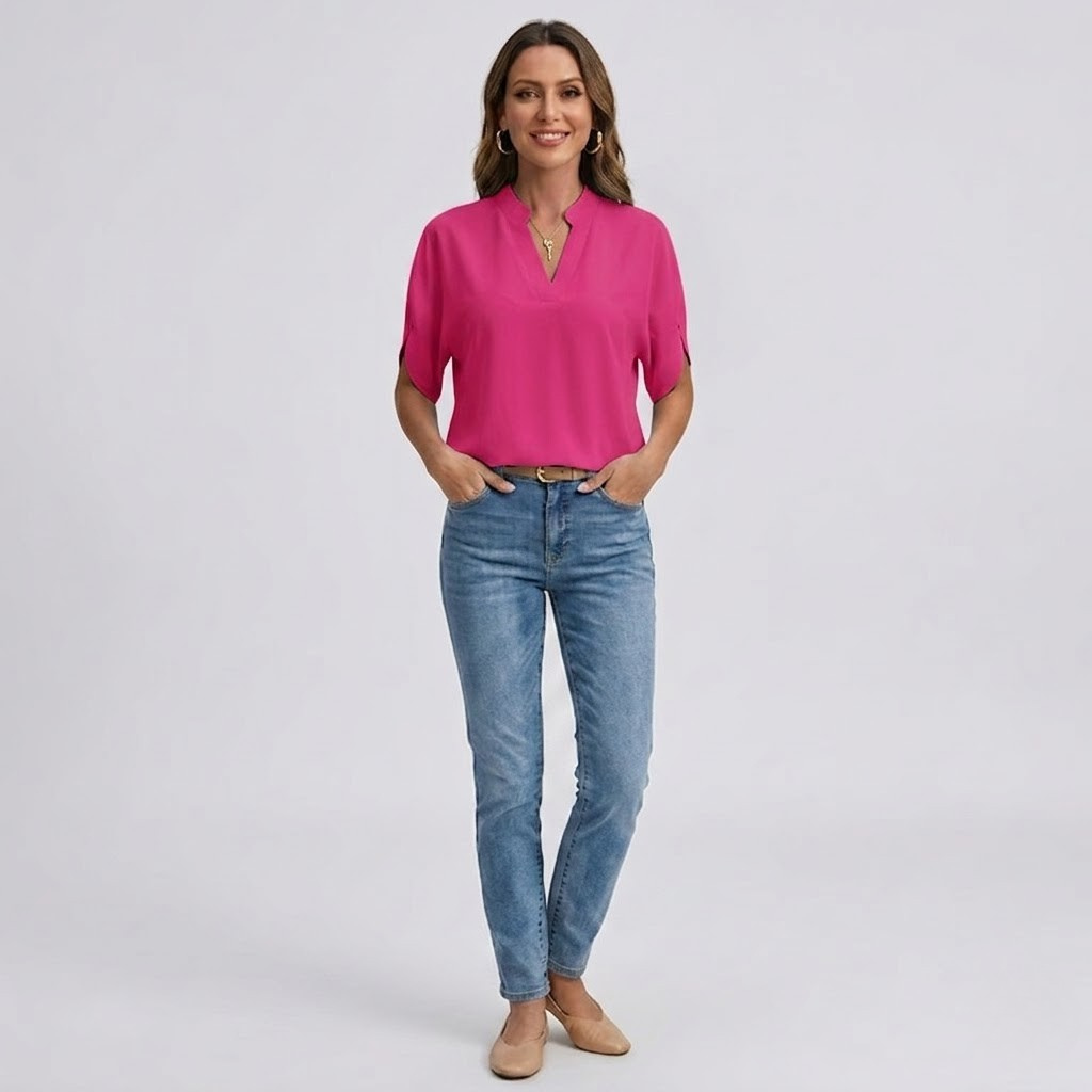 Elegancka bluzka v-neck