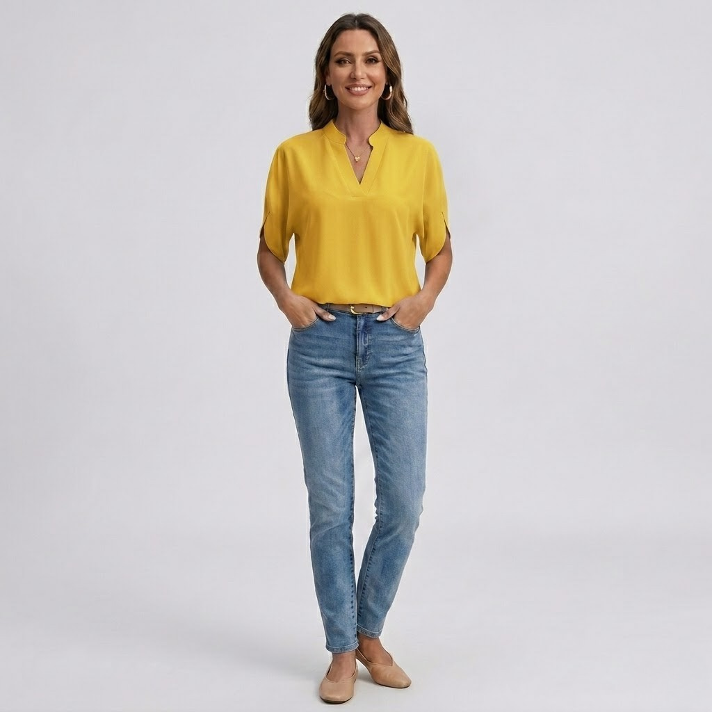 Elegancka bluzka v-neck