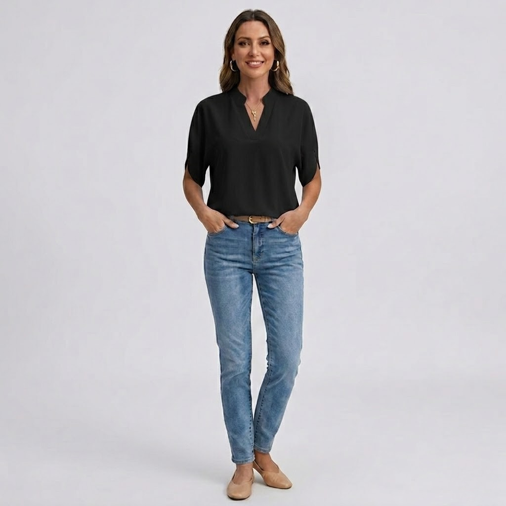 Elegancka bluzka v-neck