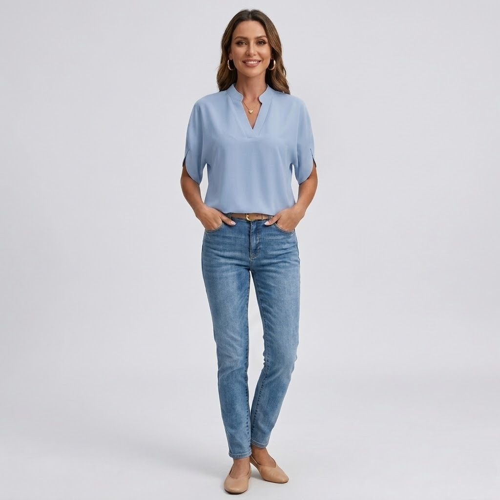 Elegancka bluzka v-neck