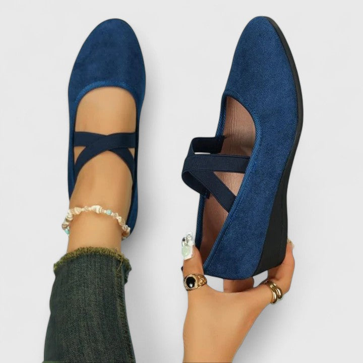 Damskie Buty Mary Jane Na Koturnie