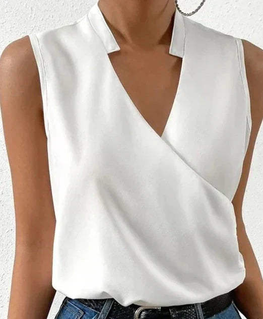 Elena - Elegante top sin mangas - Atemporal, con estilo y muy combinable