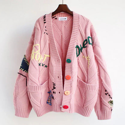 Ella | Cárdigan de mujer con detalles de patchwork Elegante y cómodo