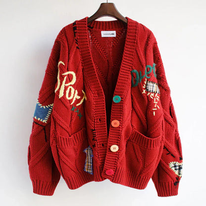 Ella | cárdigan con detalles de patchwork