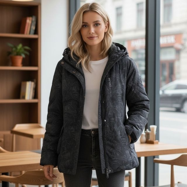 Emma | Chaqueta impermeable y cortavientos para mujer, elegante y cómoda