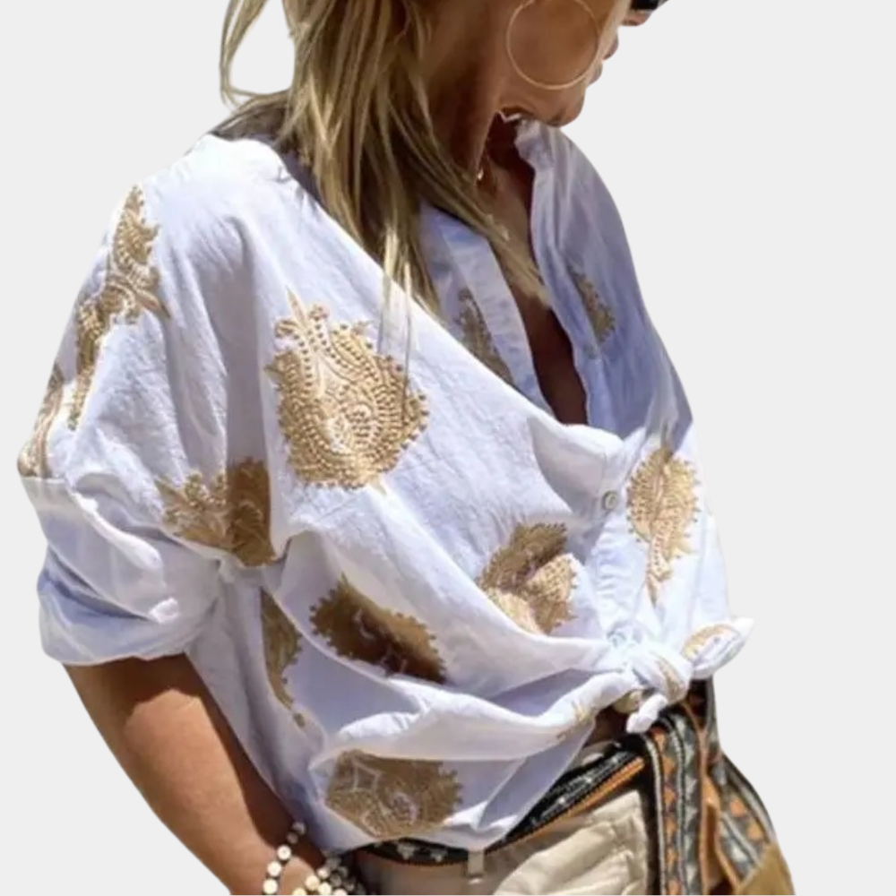 Blusa Shannah | Blusa suelta con estampado