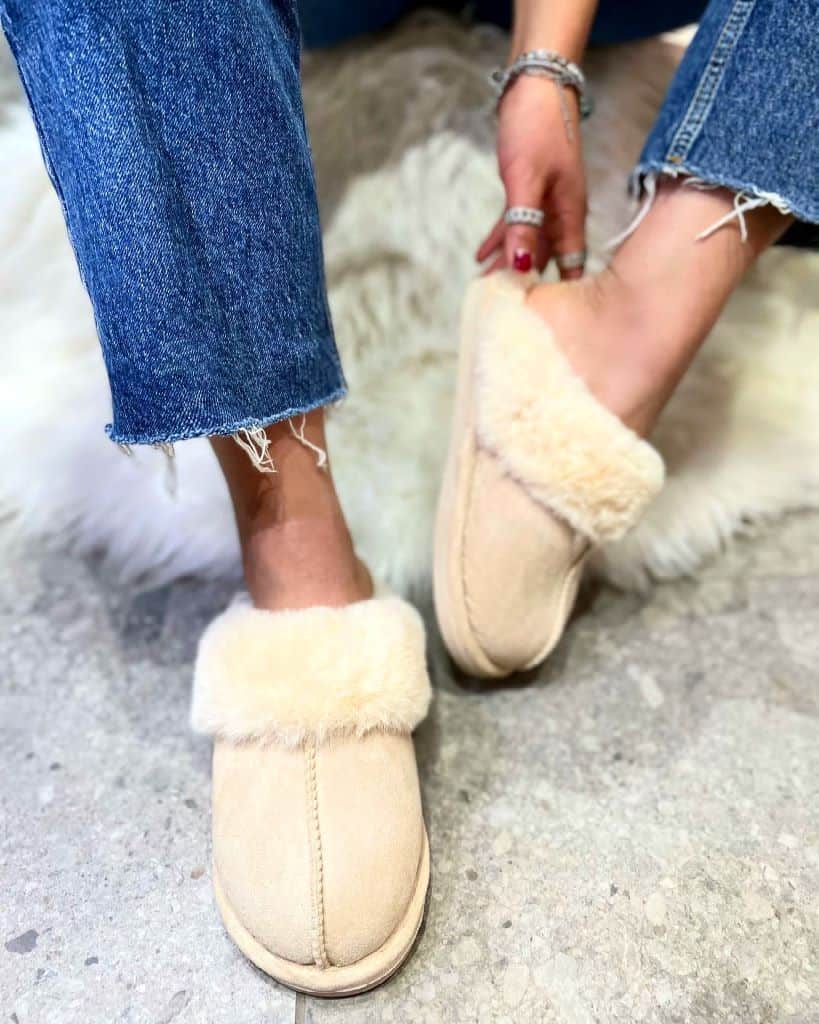 Zapatillas de casa mullidas | Elin Beige | Suaves y cálidas | Ideales para las noches frías en casa