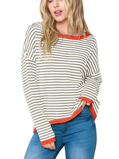 Jolie - Elegante jersey de rayas para mujer