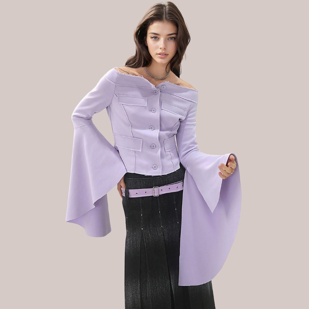 Vale | Elegante top con detalle de corsé