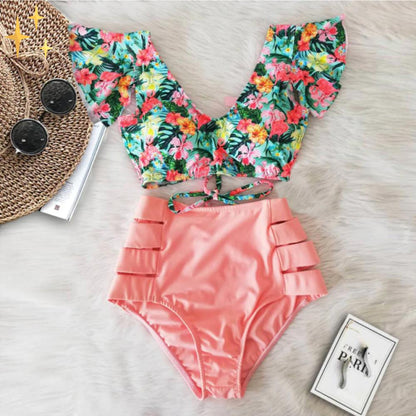 Laura® | Braga y top de bikini de talle alto