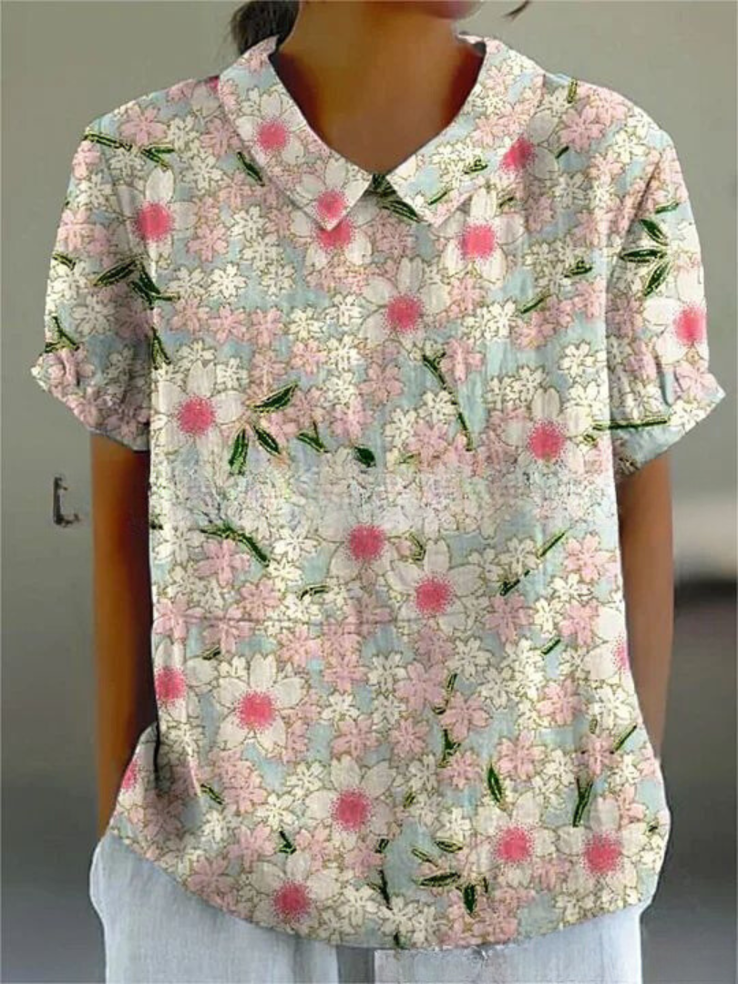 Liv | Elegante blusa de mujer con estampado floral