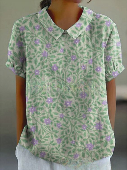 Liv | Elegante blusa de mujer con estampado floral
