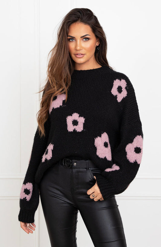 Adalee - Suéter con diseño floral